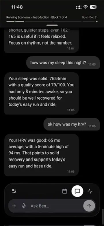 Chat im Dark Mode