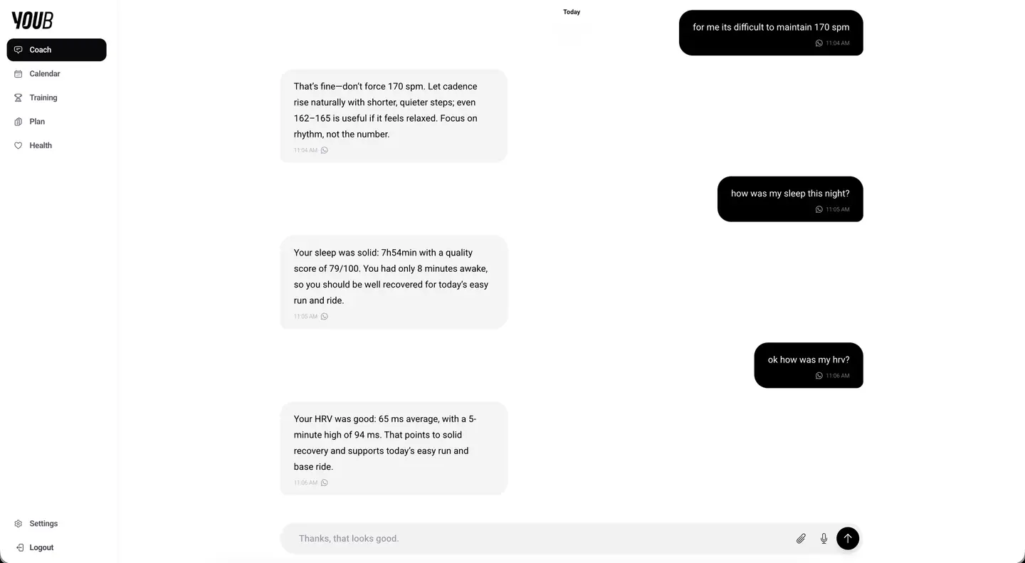 YOUB Chat am Desktop